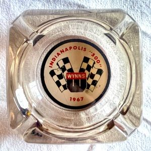 Vintage ‘67 Indy 500 Ashtray & 3 ‘84 Stir Sticks